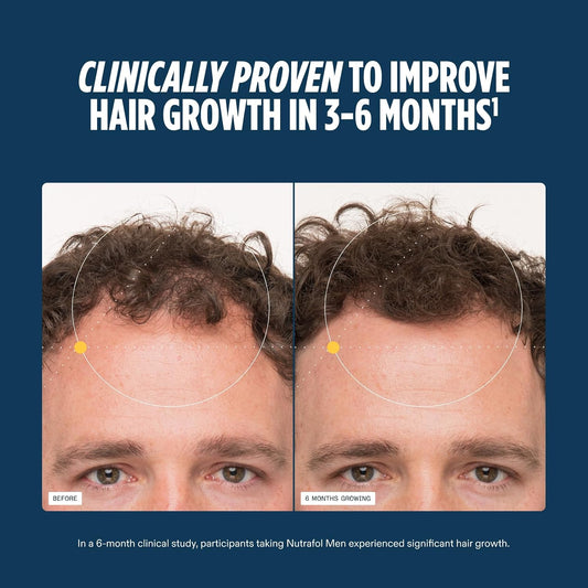 Nutrafol Men Hair Growth Supplements, Ages 18-49 , 120 capsules ( pack of 3 )