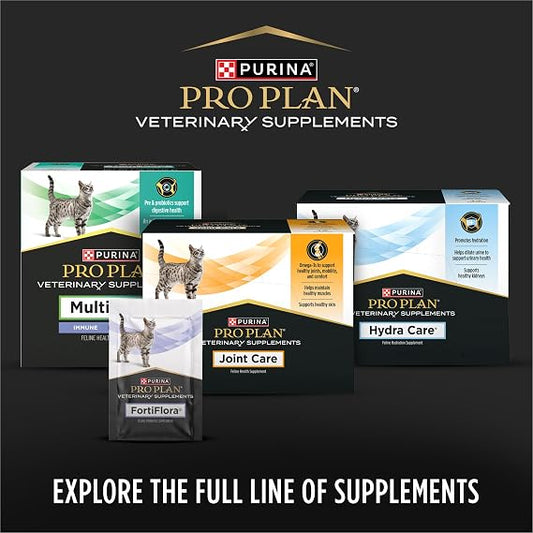 Purina Pro Plan FortiFlora Feline Probiotic Supplement for Cats – 30 Sachets Each, Pack of 3 (90 Total)
