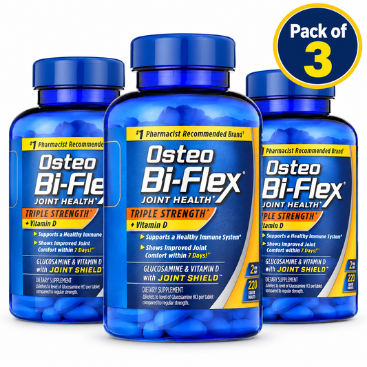 Osteo Bi Flex Joint Health Triple Strength + Vitamin D 220 capsule(PACK OF THREE)