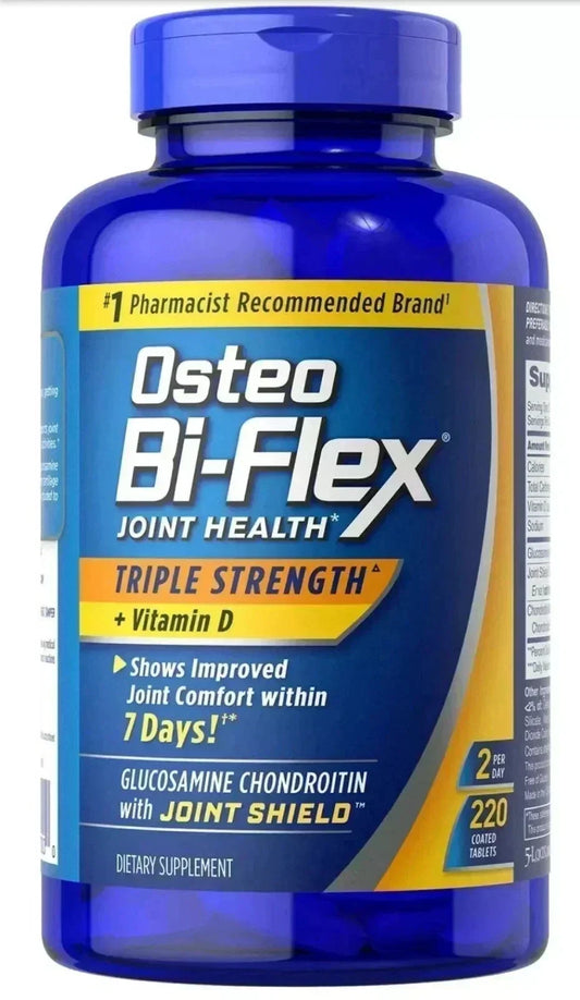 Osteo Bi Flex Joint Health Triple Strength + Vitamin D 220 capsule(PACK OF THREE)