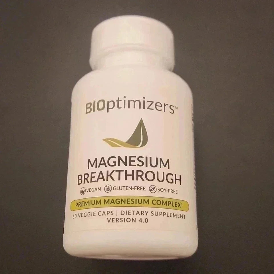 BiOptimizers Magnesium Breakthrough Supplement 4.0 - 60 Capsules (PACK OF THREE)