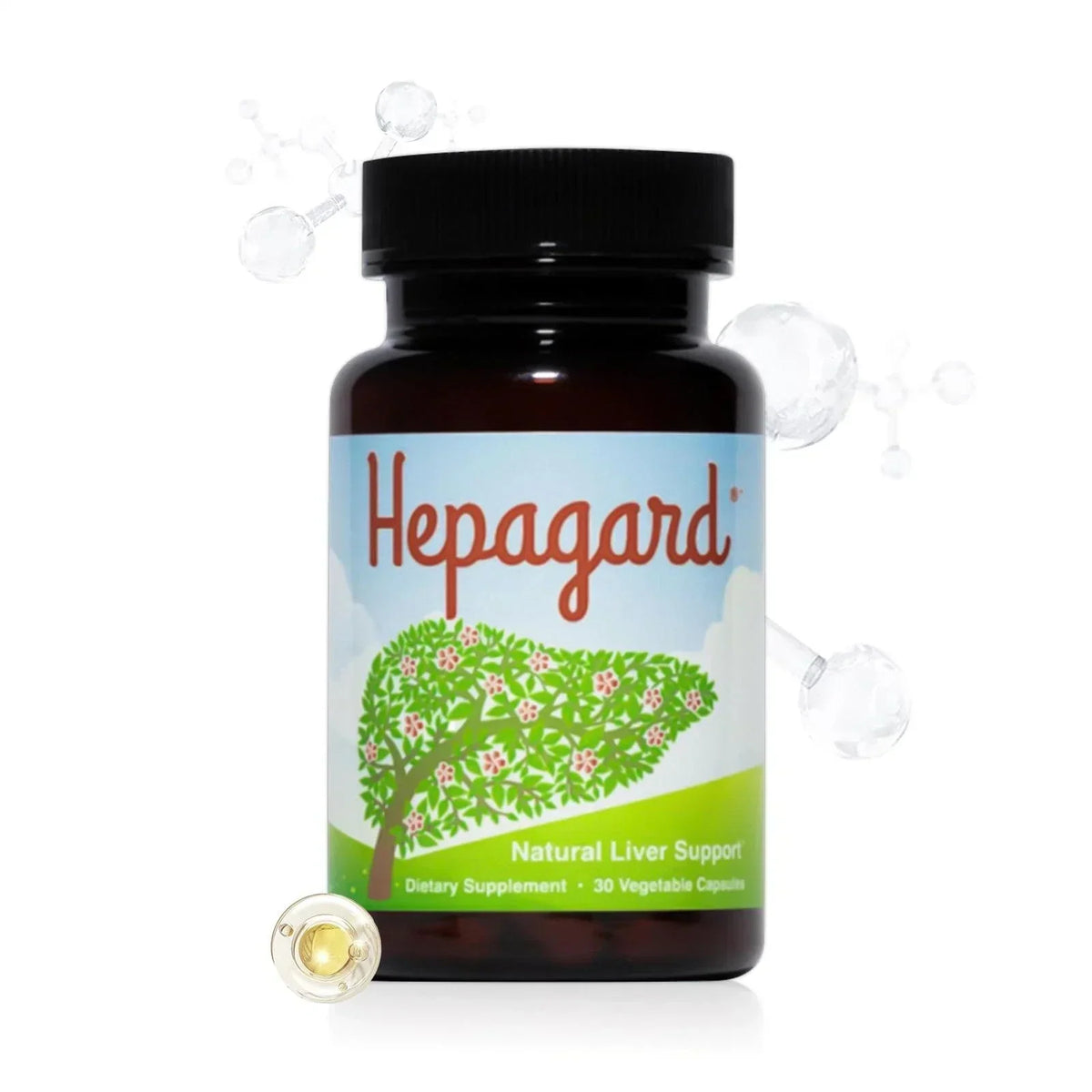 Hepagard Natural Liver Support Supplement with N-Acetyl Cysteine (NAC) 30 Capsule (PACK OF THREE)