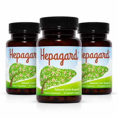 Hepagard Natural Liver Support Supplement with N-Acetyl Cysteine (NAC) 30 Capsule (PACK OF THREE)