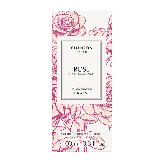 Chanson d’Eau Les Eaux Du Monde Rose Eau de Toilette for Women – 3.3 oz (100 ml)