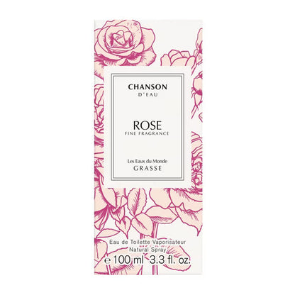 Chanson d’Eau Les Eaux Du Monde Rose Eau de Toilette for Women – 3.3 oz (100 ml)