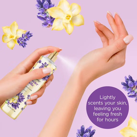 Bodycology Lavender Vanilla Long-Lasting Fragrance Body Mist – 8 fl oz (236 ml)