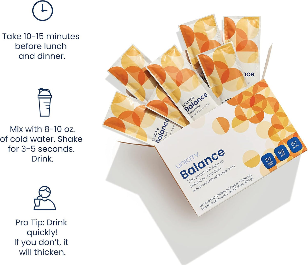 UNICITY BALANCE ORANGE – 60 Packets – 30-Day Supply