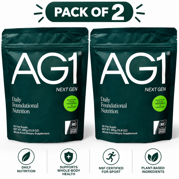 AG1 Athletic Greens Next Gen Daily Foundational Nutrition 390g 30 day supply ( pack of 2)