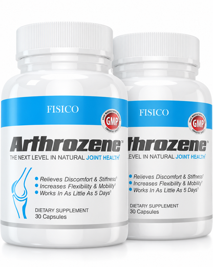 Arthrozene Joint Support Supplement – Hyaluronic Acid, Type II Collagen & Boswellia – 30 Capsules Each – Pack of 2