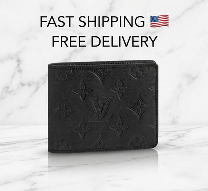 Louis Vuitton Men's Wallet – Monogram Shadow Noir – Black – Box, Dust Bag &amp; COA