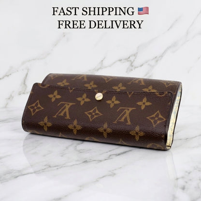 Louis Vuitton Sarah Monogram Wallet – Limited Edition M61734 – Brown – Rare - Vanrique