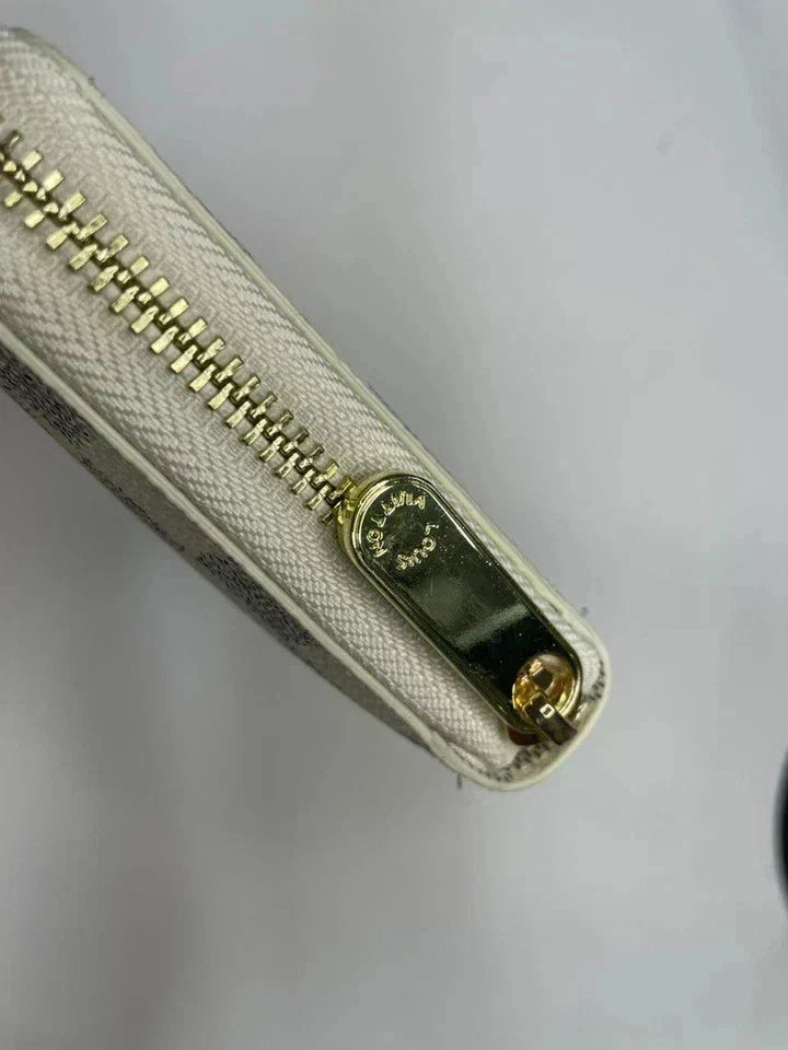 Louis Vuitton Damier Azur Zippy Wallet – Zip Around Long Wallet Purse | White - Vanrique