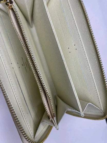 Louis Vuitton Damier Azur Zippy Wallet – Zip Around Long Wallet Purse | White - Vanrique
