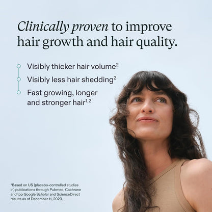 Nutrafol Women Hair Growth Supplements, Ages 18-44, 1-Month Bottle ( pack of 2 )
