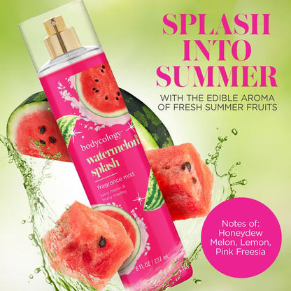 Bodycology Watermelon Splash Long-Lasting Fragrance Body Mist – 8 fl oz (236 ml)