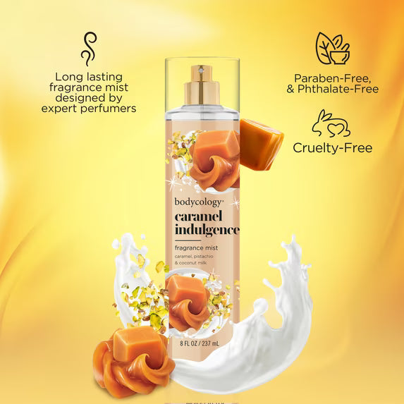 Bodycology Caramel Indulgence Fragrance Body Mist – 8 fl oz (236 ml)