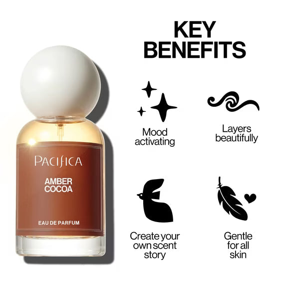 Pacifica Amber Cocoa Eau de Parfum, 1 fl oz
