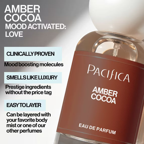 Pacifica Amber Cocoa Eau de Parfum, 1 fl oz