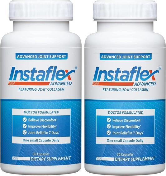 Instaflex Advanced Joint Support Supplement – UC-II Collagen – 30 Capsules Each – Pack of 2 (60 Total)