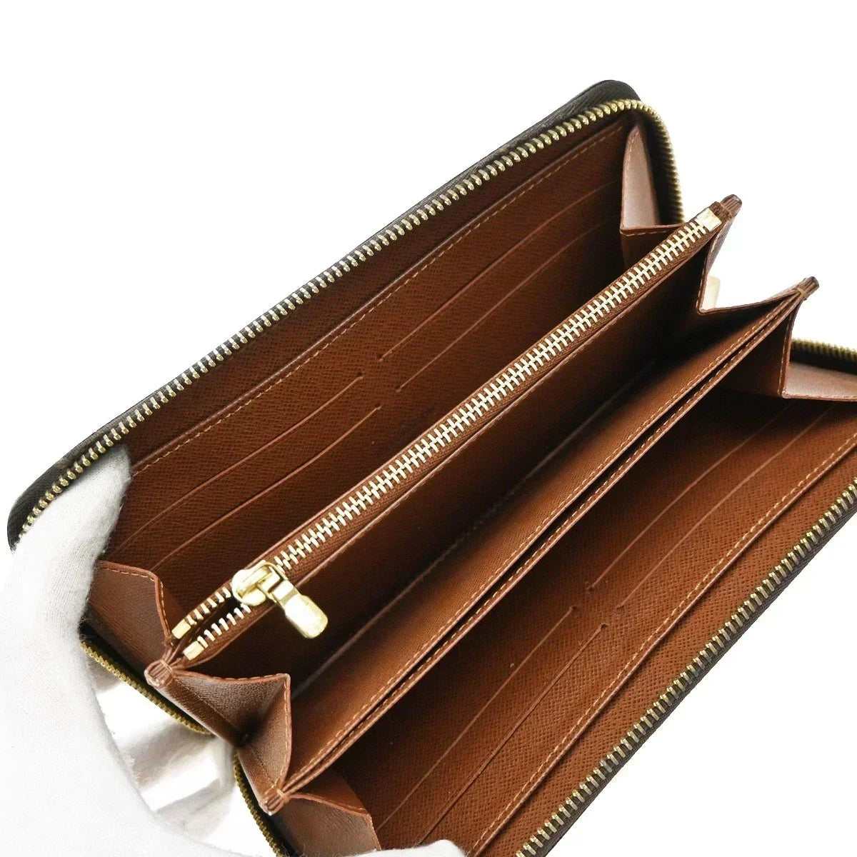 Louis Vuitton Monogram Zippy Long Wallet – Brown Leather Zip Around | M60017 - Vanrique