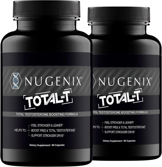 Nugenix Total-T Men’s Performance & Testosterone Support – 90 Capsules Each – Pack of 2 (180 Total)