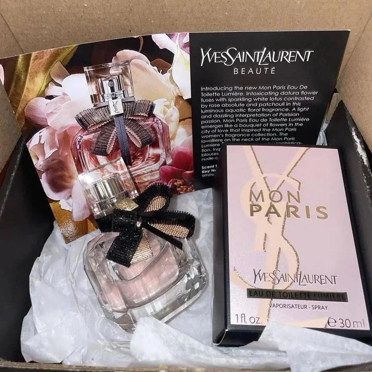 Yves Saint Laurent Mon Paris Eau de Parfum Spray for Women – 3.0 FL OZ / 90 mL