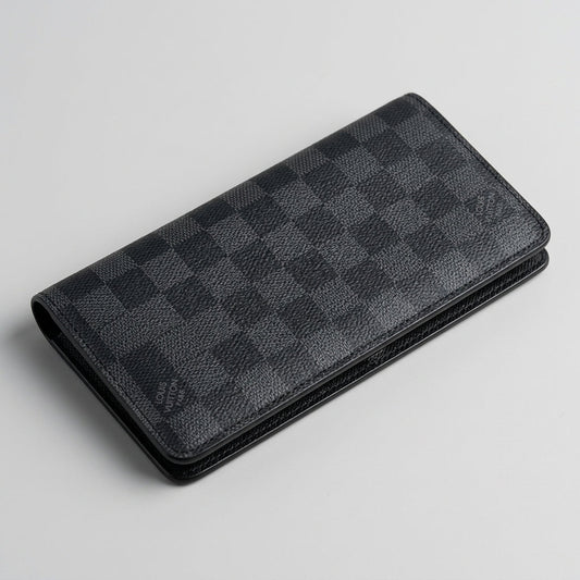 LOUIS VUITTON Portefeuille Brazza Wallet Bifold Damier Graphite N62665 – New - Vanrique